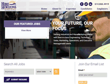 Tablet Screenshot of hirehorizons.com